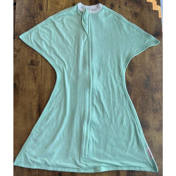 Sleeping Baby 4-8 Months Light Mint Zipadee-Zip Swaddle Sleep Sack Transition - Picture 1 of 7